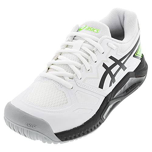 ASICS Men's Gel-Challenger 13 Tennis Shoes, 9.5, White/Green Gecko
