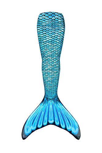 Fin Fun Mermaid Tail Only, Reinforced Tips, NO Monofin, Tidal Teal, Size Youth 12
