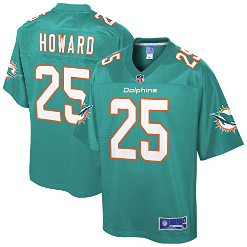 NFL PRO LINE Men's Xavien Howard Aqua Miami Dolphins Team Replica Player Jersey